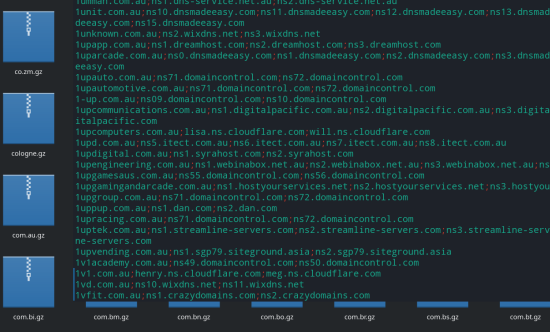 Domains with NS records